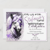 Spirit Pony 27 Anniversaire Invitation (Devant)