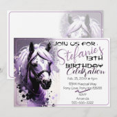 Spirit Pony 29 Invitation d'anniversaire (Devant / Derrière)