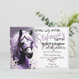 Spirit Pony 29 Verjaardagsuitnodiging Kaart