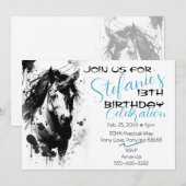 Spirit Pony 2 Anniversaire Invitation (Devant / Derrière)
