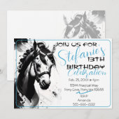 Spirit Pony 8 Anniversaire Invitation (Devant / Derrière)