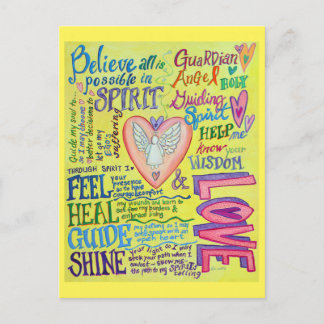 Spirit Prayer Inspirerend Guidance Art Briefkaarte Briefkaart
