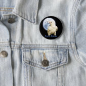 "SPIRIT RAVEN" Buttonnen Ronde Button 5,7 Cm (In situ)