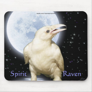 SPIRIT RAVEN Wildlife Fantasy Art Muismat