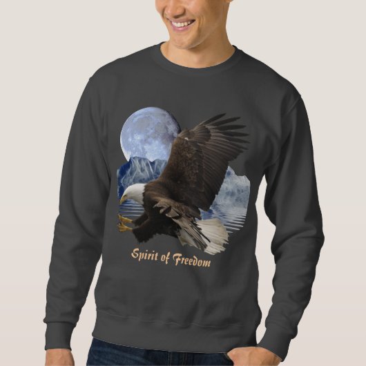 SPIRIT VAN FREEDOM Bald Eagle Wildlife Apparel Trui (Voorkant)