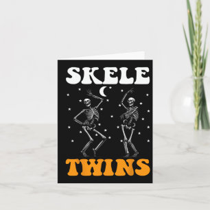 Spirit Week Twin Day Skeleton Twins Halloween T -  Kaart