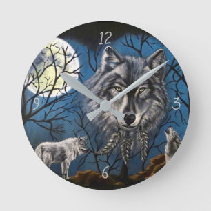 Spirit Wolf Ronde Klok