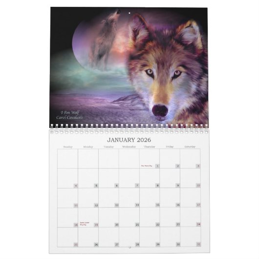 Spirit Wolves 2010 Agenda Kalender (Jan 2026)