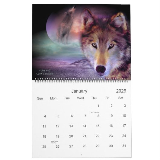 Spirit Wolves Agenda 2011 Kalender (Jan 2026)