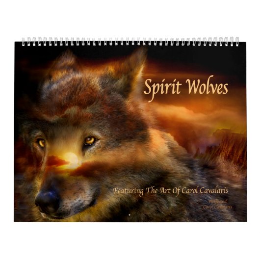 Spirit Wolves Art Calendar Kalender (Hoes)