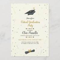 Spirited Virtual Graduation Party-uitnodiging