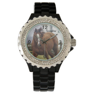 Spirited Volbloed Paard Horse Watch Horloge