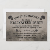 Spirits Board Halloween Party Kaart (Voorkant)