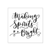 Spirits helder handgeschreven script maken 	rubberstempel (Afrduk)