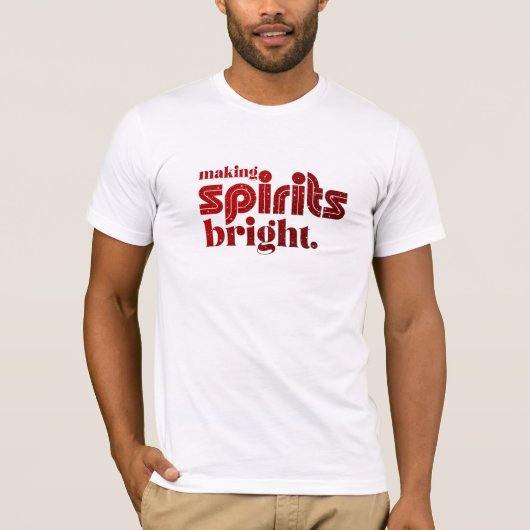 Spirits helder maken - Kerstretro T-shirt (Voorkant)