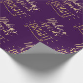 Spirits maken BrightStor Gold Script Pattern | Paa Cadeaupapier (Hoek)