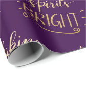 Spirits maken BrightStor Gold Script Pattern | Paa Cadeaupapier (Rol Hoek)