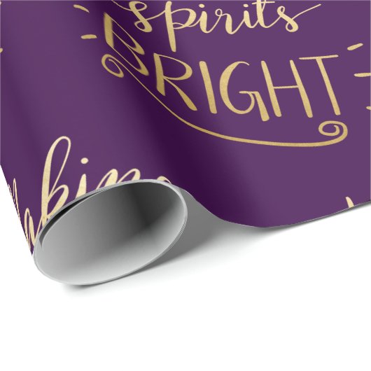 Spirits maken BrightStor Gold Script Pattern | Paa Cadeaupapier (Rol Hoek)