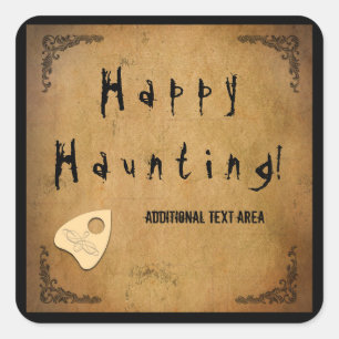 Spiritschaakbord Halloween Gezelschapspartij Stick Vierkante Sticker