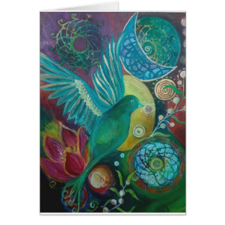 Spirituaĺ abstrait d'imaginaire d'oiseau bleu