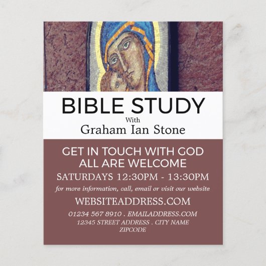 Spiritual Art Decor, Christian Bible Class Advert Flyer (Voorkant)