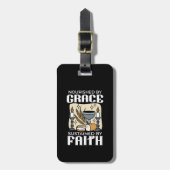 Spiritual Faith and Grace – Uplifting Christian Bagagelabel (Voorkant verticaal)