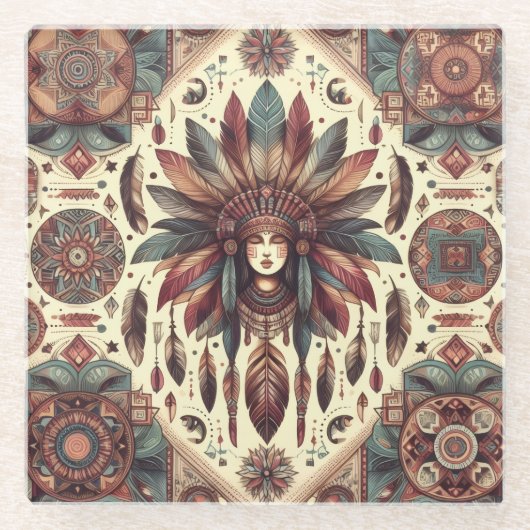 Spiritual Guidance  Glazen Onderzetter (Voorkant)