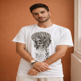 Spiritual Lion Mandala Graphic T-Shirt