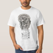 Spiritual Lion Mandala Graphic T-Shirt (Devant)