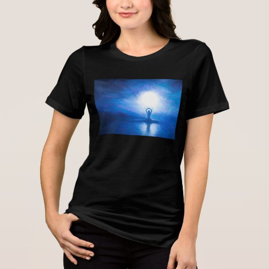 Spiritual mystic zen Tri-Blend shirt (Voorkant)