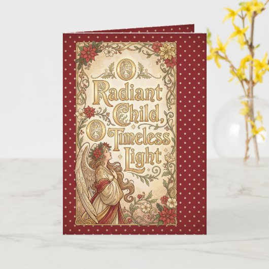 Spiritual Winter Blessing Kaart (Gele Bloem)