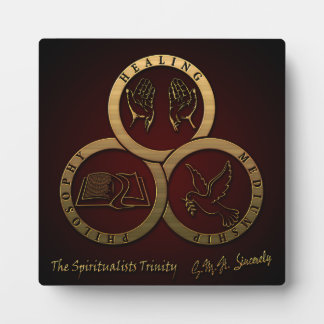Spiritualisten Trinity Plaque Fotoplaat