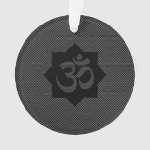 Spiritualité de Lotus de symbole d'OM dans le