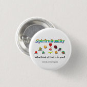Spiritualiteit Buttonnen Ronde Button 3,2 Cm (Voorkant /achterkant)