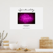 Spiritualiteit - Paars Poster (Keuken)