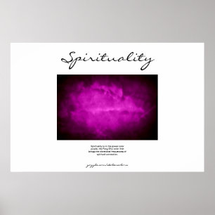 Spiritualiteit - Paars Poster