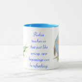 Spiritueel dierentuin, aansporing tot inspiratie mok (Midden)