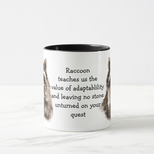 Spiritueel dierlijk totem, besmettingshaard mok (Midden)