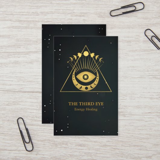 Spiritueel Energie Heiler Reiki Visitekaartje (Voorkant / Achterkant in situ)