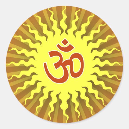 Spiritueel gegevensontwerp ronde sticker (Voorkant)