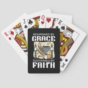 Spiritueel geloof en genade – Opbeurende christeli Pokerkaarten