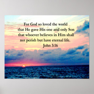 SPIRITUEEL JOHN 3:16 FOTO POSTER