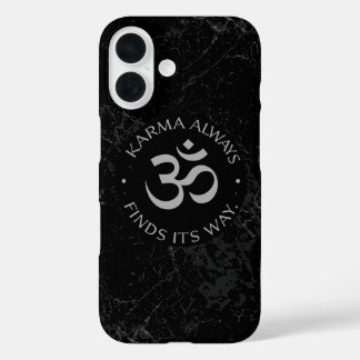 Spiritueel Karma Om Design – Mindfulness Collectie iPhone 16 Hoesje