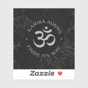 Spiritueel Karma Om Design – Mindfulness Collectie Sticker