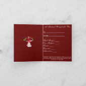 Spiritueel kerstboeket kaart (Binnen)