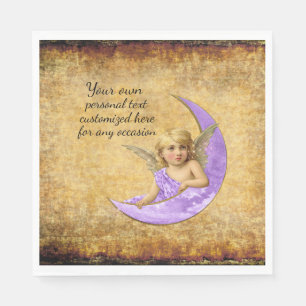 Spiritueel Lavender Angel Paper Napkins Servet