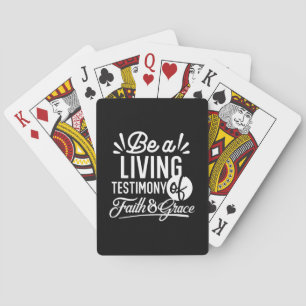 Spiritueel Leven Getuigenis Geloof en Genade Citaa Pokerkaarten