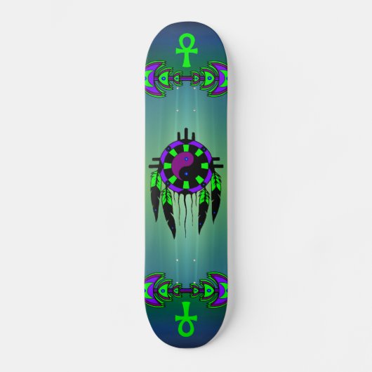 Spiritueel magisch skateboard - Gepersonaliseerd (Voorkant)