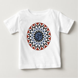 Spiritueel Mandala Yoga Om Rust Sky Blue Tribal