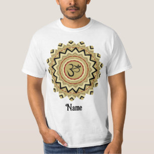 Spiritueel Mandala Yoga Om Symbol Retro Gepersonal T-shirt